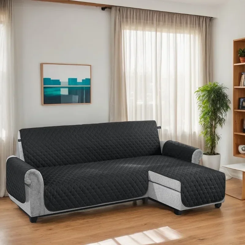 1PC Seats Couch Cover L Shape Sofa Cover Sectional Couch Covers Reversible Sofa Covers Anti-Slip Waterproof Furniture Protector