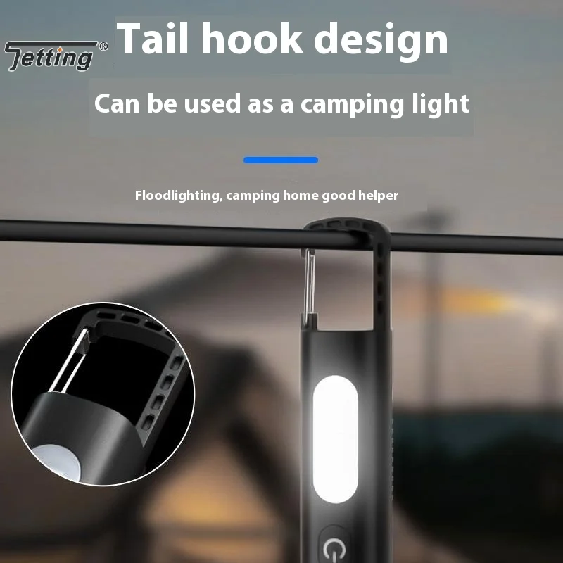 1PC Multi-Functional Flashlight With Charging Cable With Strong Light And Soft Side Lamp For Outdoor Work And Camping