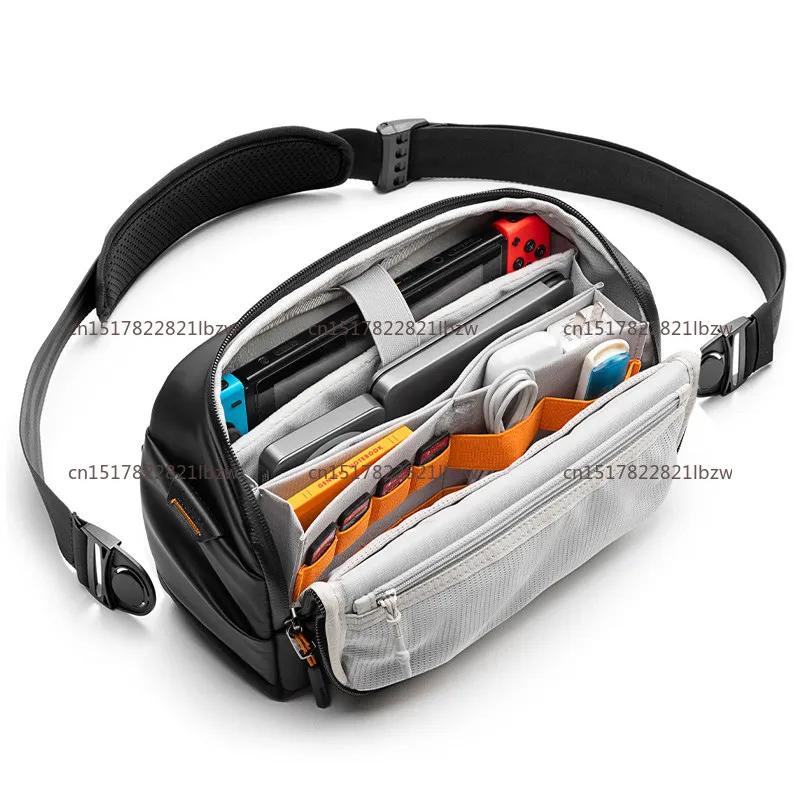 Detachable desktop organizer pouch + protective crossbody bag for daily storage and carry