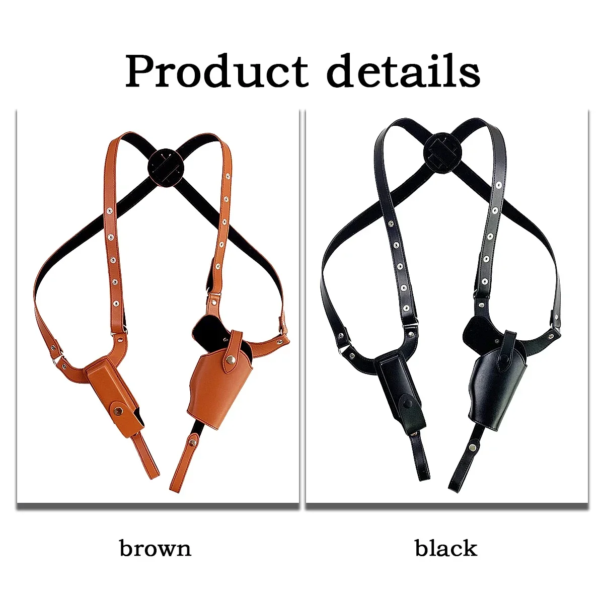 Taktisches Stealth-Holster Doppel-Magazintasche Versteckte Taschen Zubehör Schulter-Unterarm-Verdecktes Waffenholster – Detail 11