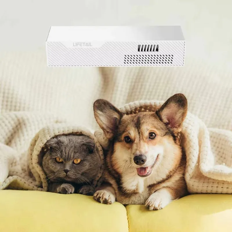 مستشعر الرادار الذكي لتنقية رائحة الحيوانات الأليفة صندوق الحيوانات الأليفة الذكي قفص الأرانب قفص المنزل الذكي لتنقية الهواء للحيوانات الأليفة