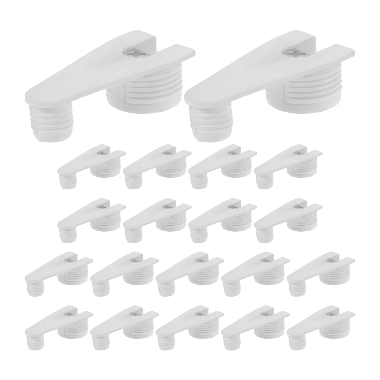 

20Pcs Layer Board Connectors Stylish Durable Easy Install Shelf Brackets for Kitchen Bathroom Bedroom Shelf Brackets