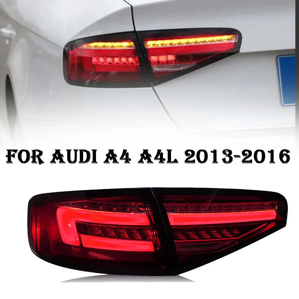 Car Rear Lights For Audi A4 B8 LED Tail Light 2013 2014 2015 2016 A4L Rear Fog Brake Turn Signal Automotive Accessories