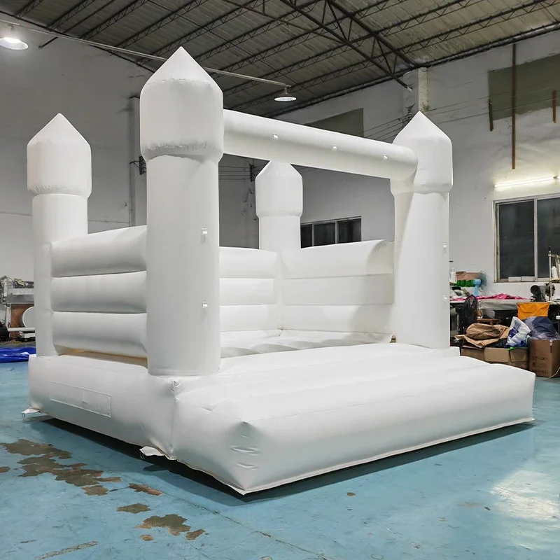 10ft Party Inflatable Bouncing Bounce House PVC Inflatable Bouncer White Jumping Castle For Rental