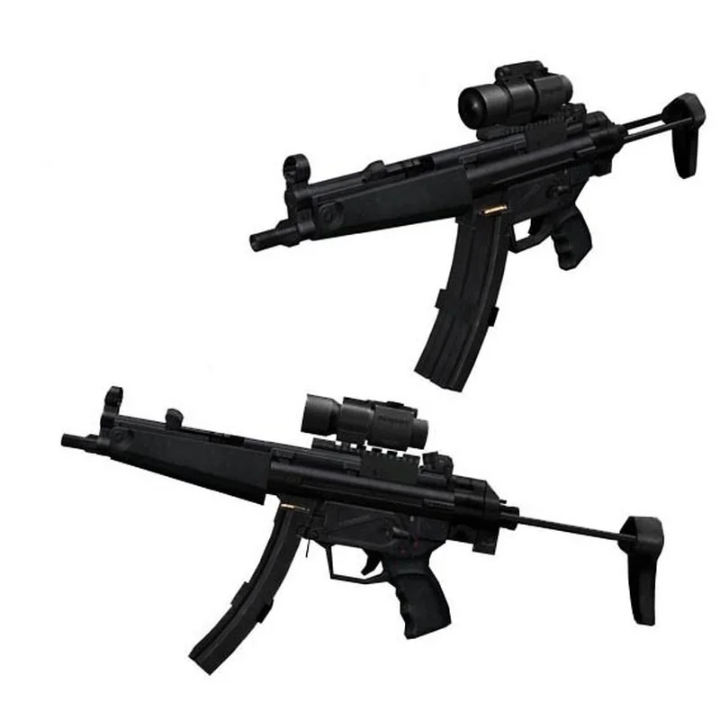 

Paper Model Weapon MP5 Submachine Gun 1:1 Firearms Handmade Toys Kid Diy Toy