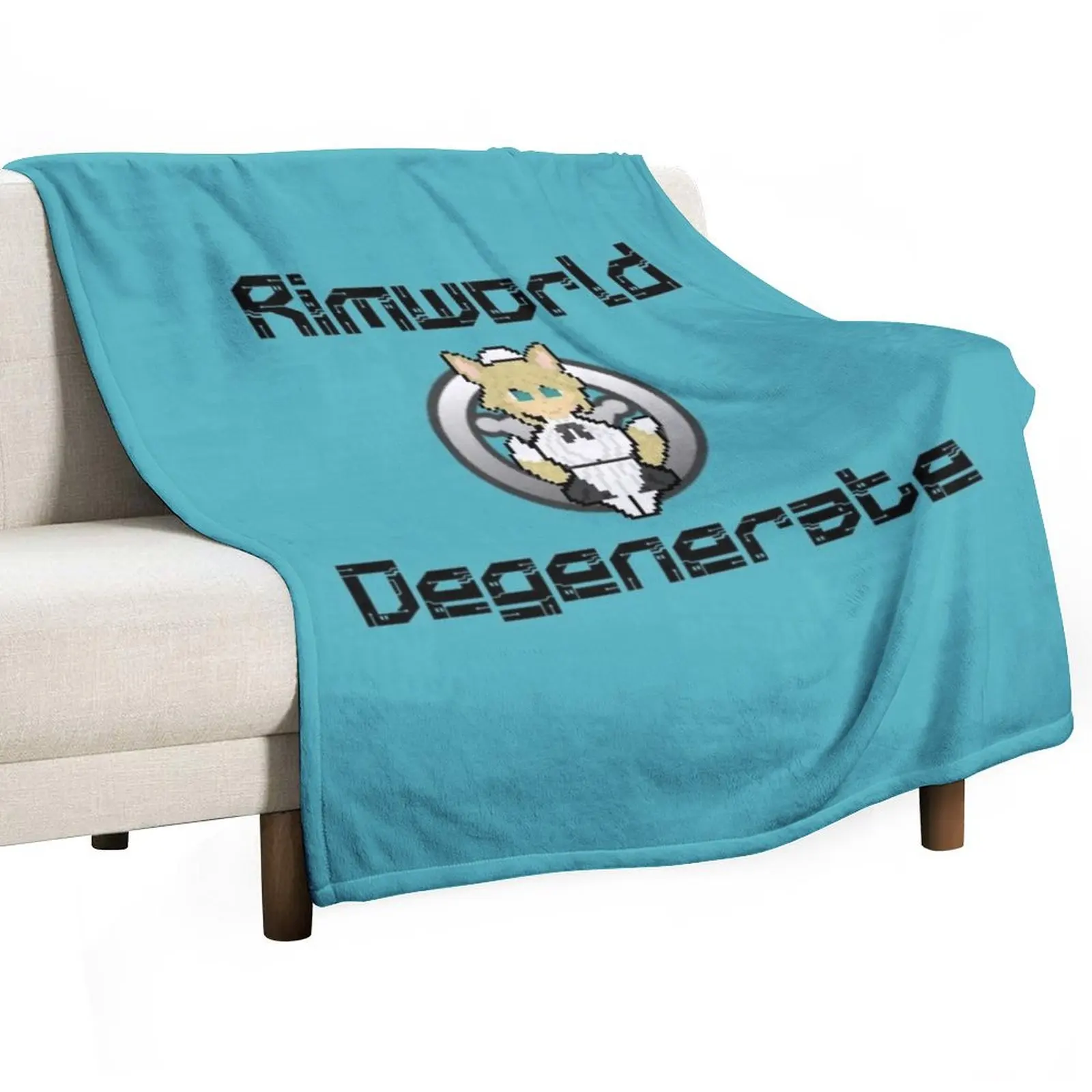 Rimworld with a spice of Degeneracy Throw Blanket for winter cosplay anime Large Luxury Thicken Luxury Brand Blankets