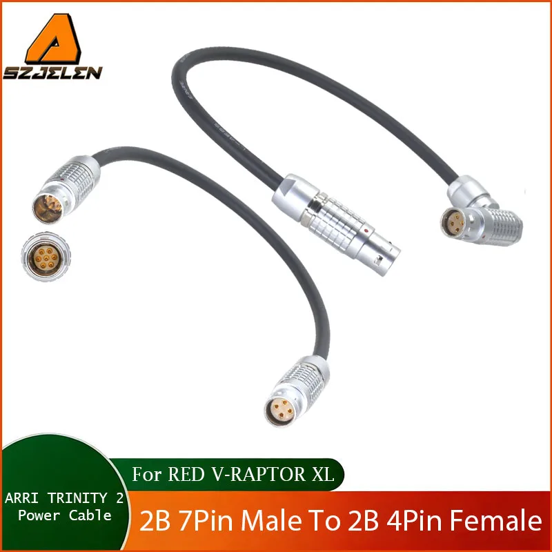 ARRI TRINITY 2 Camera Power Output 2B 7Pin Male To 2B 4Pin Female for RED V-RAPTOR XL Power Cable