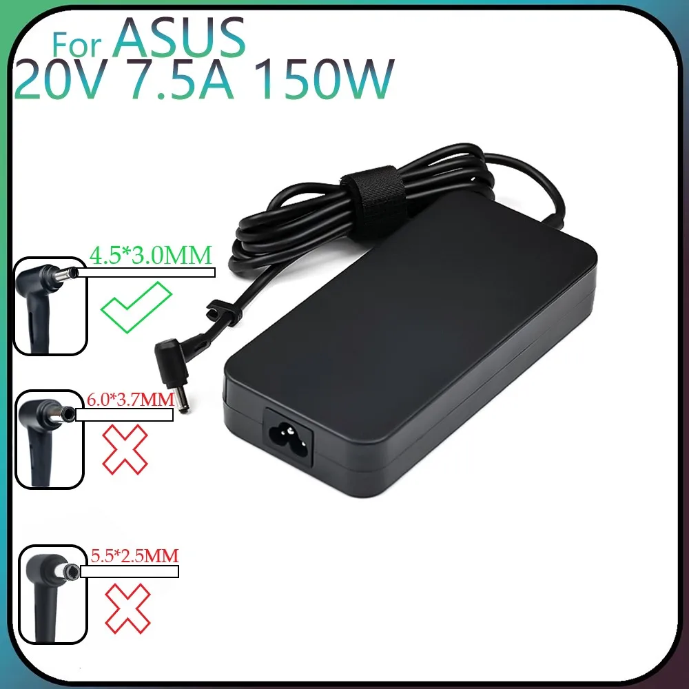 20V 7.5A 150W ADP-150CH B 4.5*3.0mm AC Adapter Laptop Charger For ASUS TUF GAMING X571L F571G F571L VX60G Power Supply