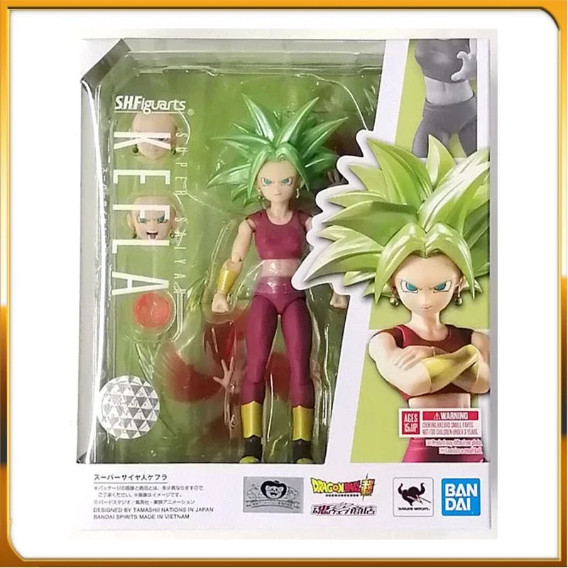 In Stock BANDAI S.H.Figuarts Dragon Ball Super Super Saiyan Kefla in Stock Anime Action Collection Figures Model Toys