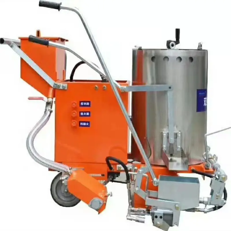 

Cold spray marking machine Road road parking lot School line drawing Line marking machine Line drawing car