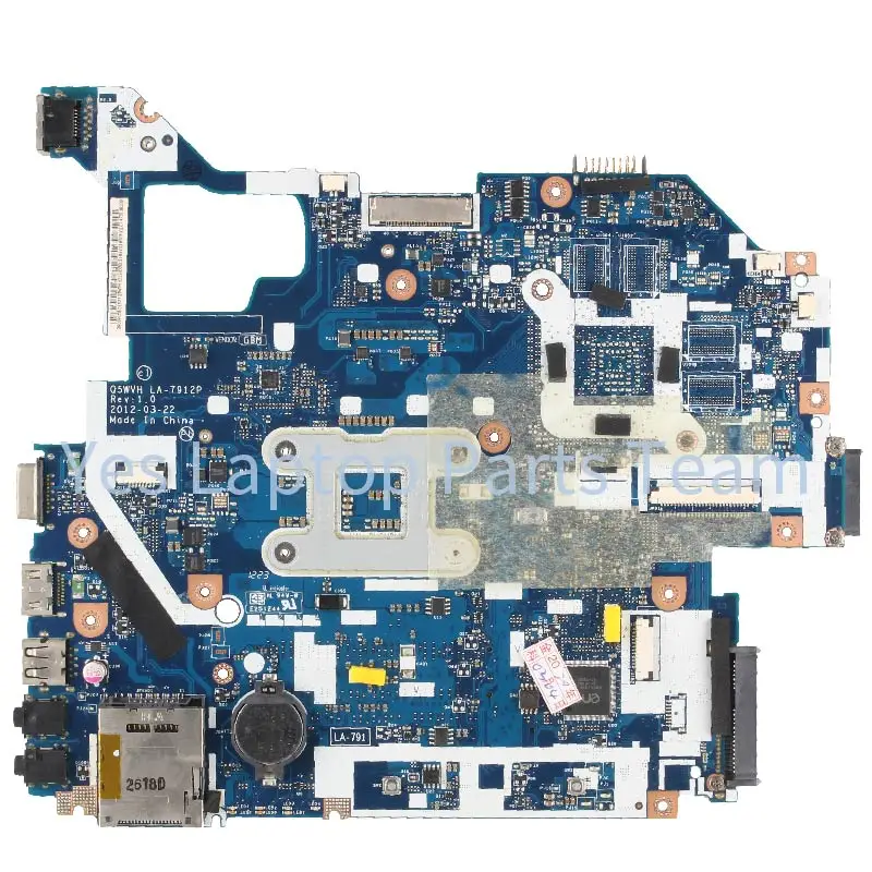 LA-7912P für acer aspire V3-571 E1-531 V3-531 laptop mainboard uma sjtnv/slj8c dis 610m/620m/630m/710m ddr3 notebook motherboard