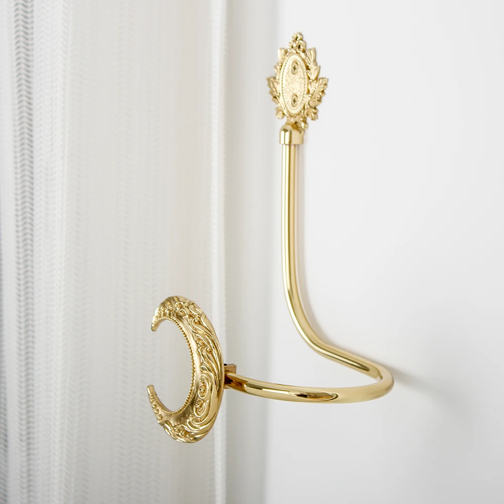 Brass Curtain Hook Creative Retro Home Decor Curtain Tieback Curtain Hook Home Accessorie High Quality Holder Hook Buckle Clip