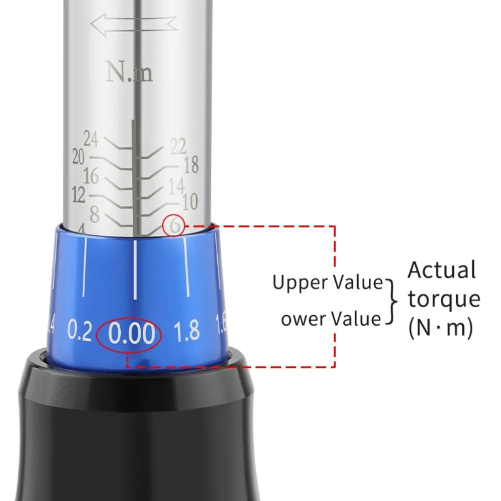 

2-24N.m Torque Wrench 1/4 Inch One-click Disassembly Ratchet Torque Wrench Set Professional Non-slip Ratchet Socket Spanner