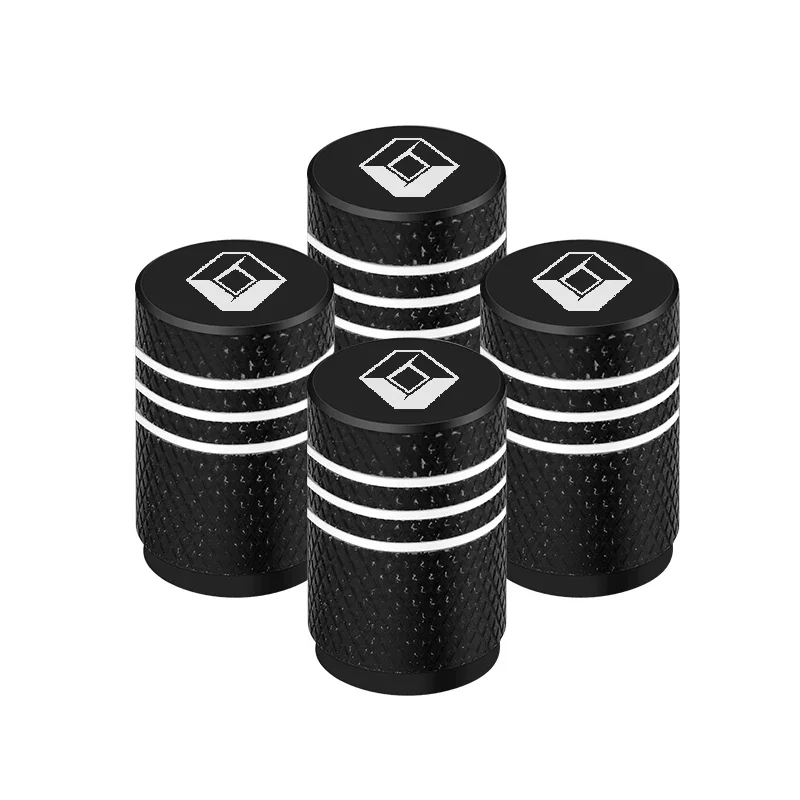 

4pcs Car Wheel Tire Stem Valve Caps laser For Renault Megane Twingo Clio Talisman Captur Trafic Kwid Sandero 5 E-Tech Accessory