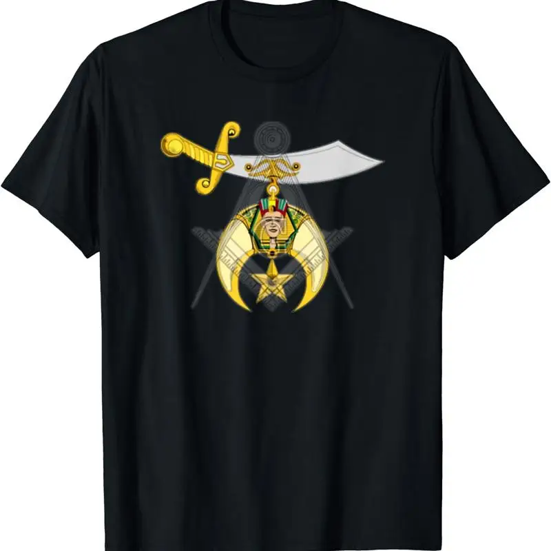 NEW LIMITED Mason Square and Compass Masonic Shriner Overlay Lodge T-Shirt