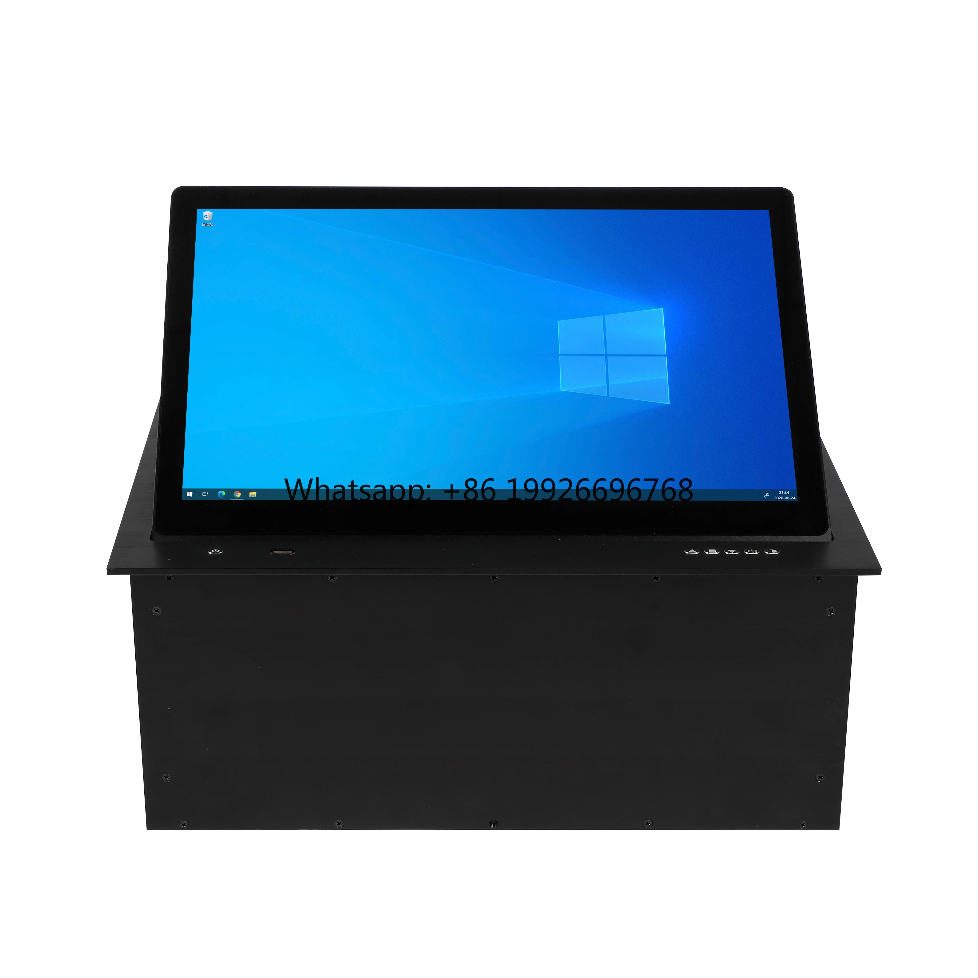 

15.6 Inch Dual Screen Motorized Pop-up LCD for Lift Touch Screen Modern Design Paperless Conference System Translation factory