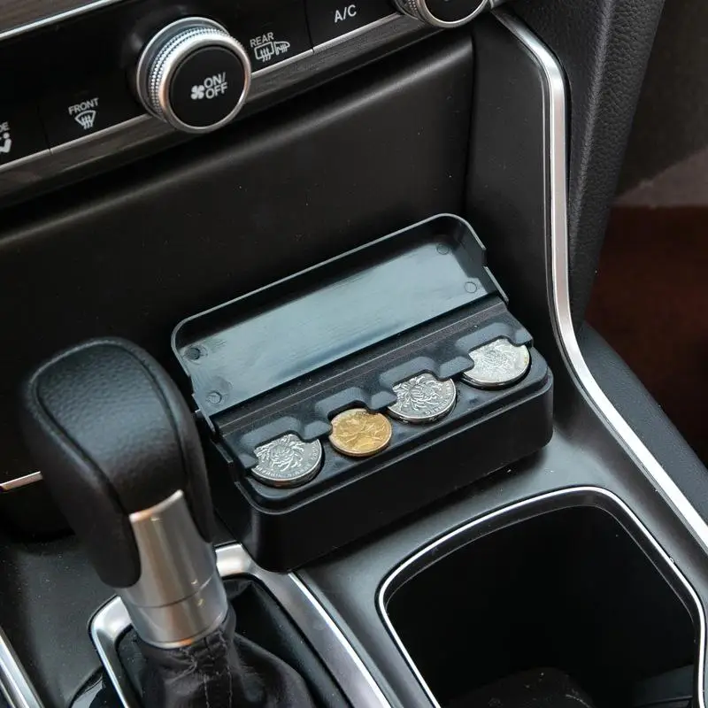 Auto-Münzbox, kleine Aufbewahrung für Zuhause, doppelt verwendbare Wechselgeldbox, kreative Münzbörse, Euro-Spender, Etui, Geldbörsenhalter, Geldkassette – Detail 4
