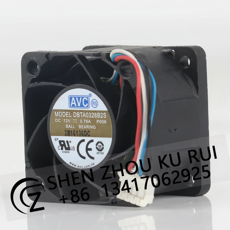 AVC 12V 0.76A 3828 four-wire miniature double ball violence inverter DBTA0328B2S cooling fan