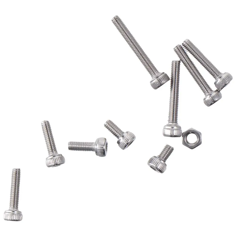 

340Pcs Stainless Steel Metric Screw Assortment Kit 5/6/8/10/12/14/16/18/20mm Hex Socket Head Cap Screws Nuts and Bolts Kit