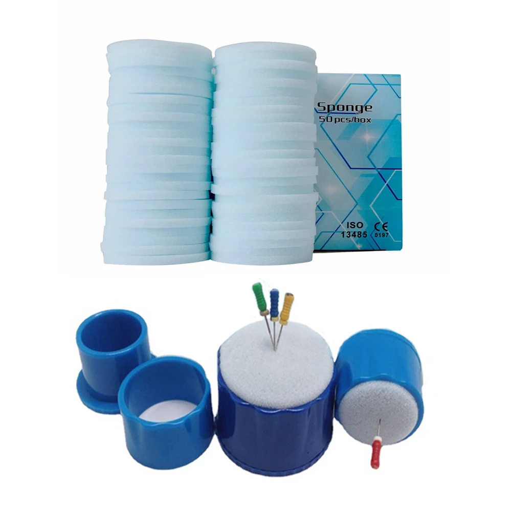 

Wholesale Dental Endo File Clean Stand Holder Compatible Disposable Sponge Pads 50Pcs/box Root Canal Files Drills Tool Organizer