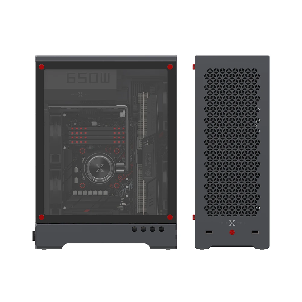 

Aluminum Mid Tower Gaming Computer Case MATX PC Case With Water Cooling 120/240/360 Supporting Long GPU