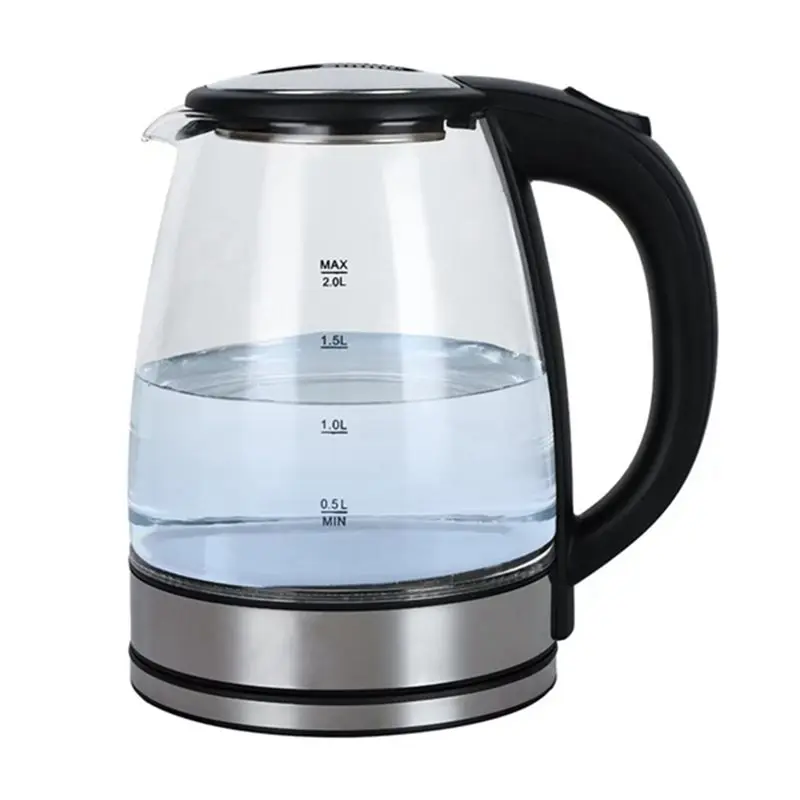 A78E-2L Electric Kettle Glass-Kettle LED Household Appliance Fast Boil Kettle Portable Electric Jug Auto Shut-Off Kettle EU Plug