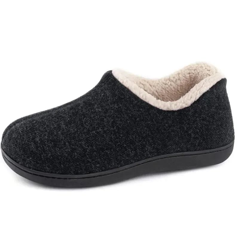 Comwarm - interior loafers for women, winter slippers with memory foam shape, closed back house shoes with non-slip rubber sole
