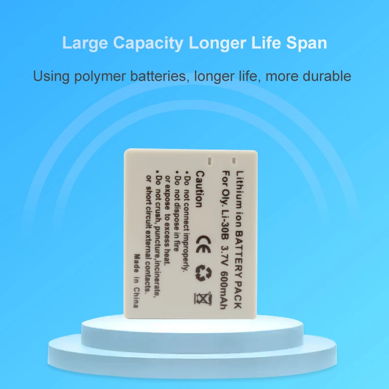 Rechargeable Battery Pack LI-30B Li30b Li 30B for OLYMPUS μ-miniDigitalS μ-miniDIGITAL μ-mini Camera