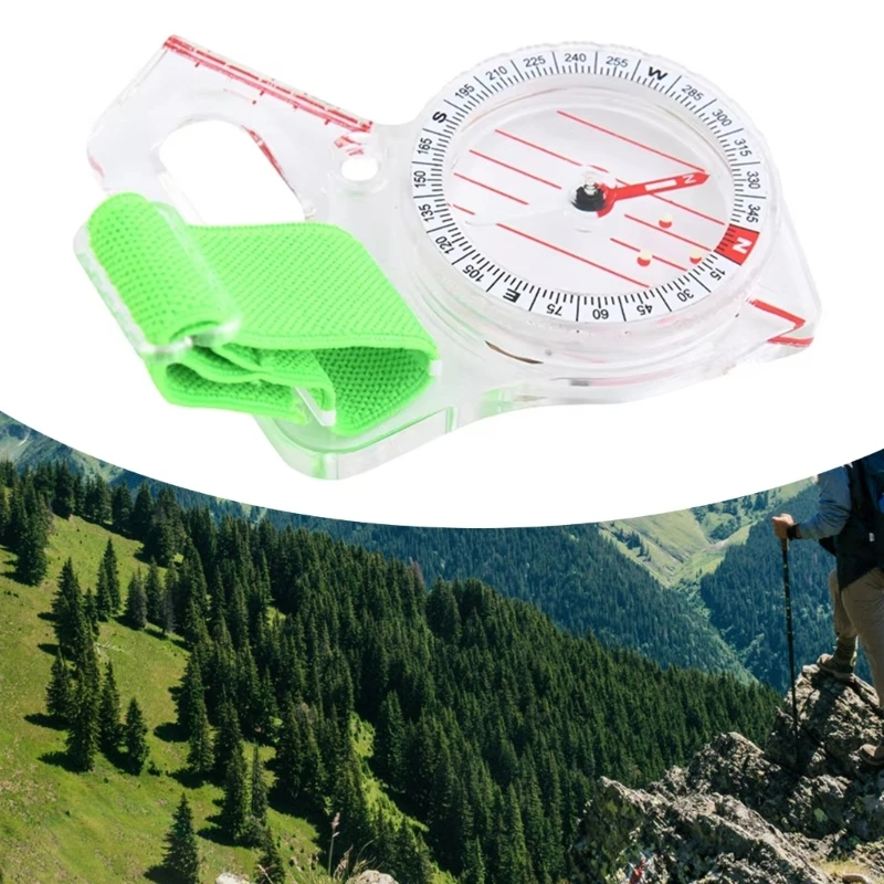 Survival Compasses with Ruler Scale, Hiking Orienteering Camping Thumb Compasses, Map Ruler Compasses for Map Reading