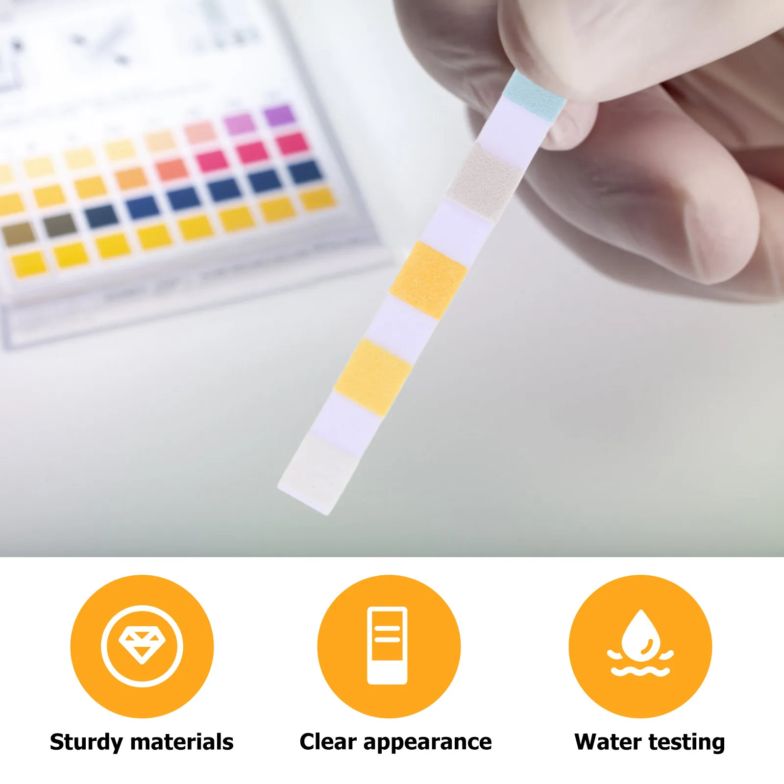 50 pcs Swimming Pool Test Fast PH Aquarium Water Halloween Christmas New Year Pool Water Test Paper Ph Test Strip 6-in-1