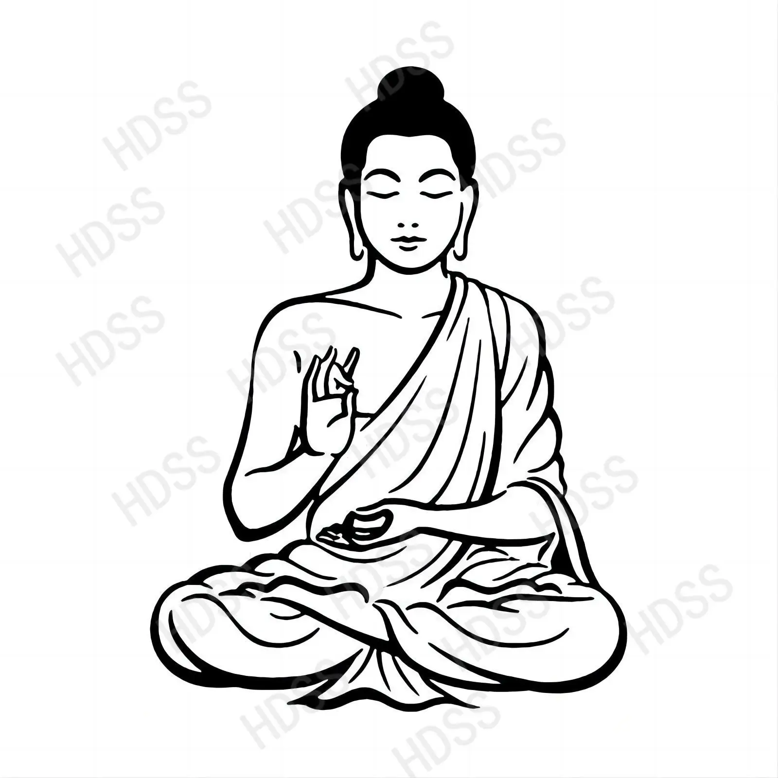 Buddha Car Sticker Creativite Vinyl Decals Scratch-Proof Wallpapers Murals Room Decor Light Switch Decorate car accesorios