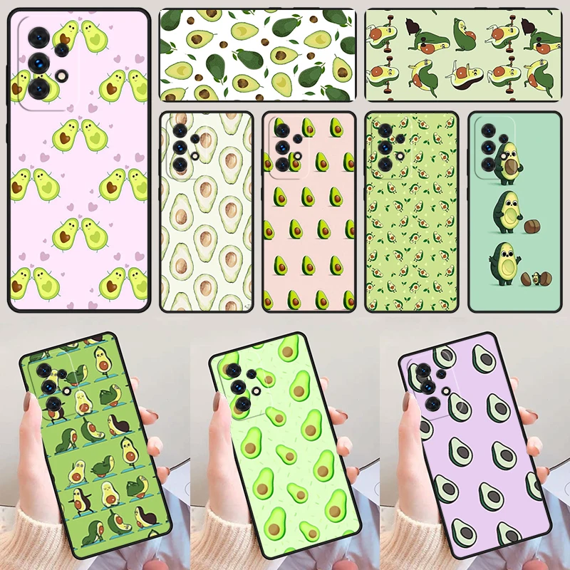 Newest Delicious Avocado Pattern phone case For Samsung A42 A31 A40 A51 A71 A32 A80 A91 A52 A72 A20e A21S A50 A70 A11 A12 Cover