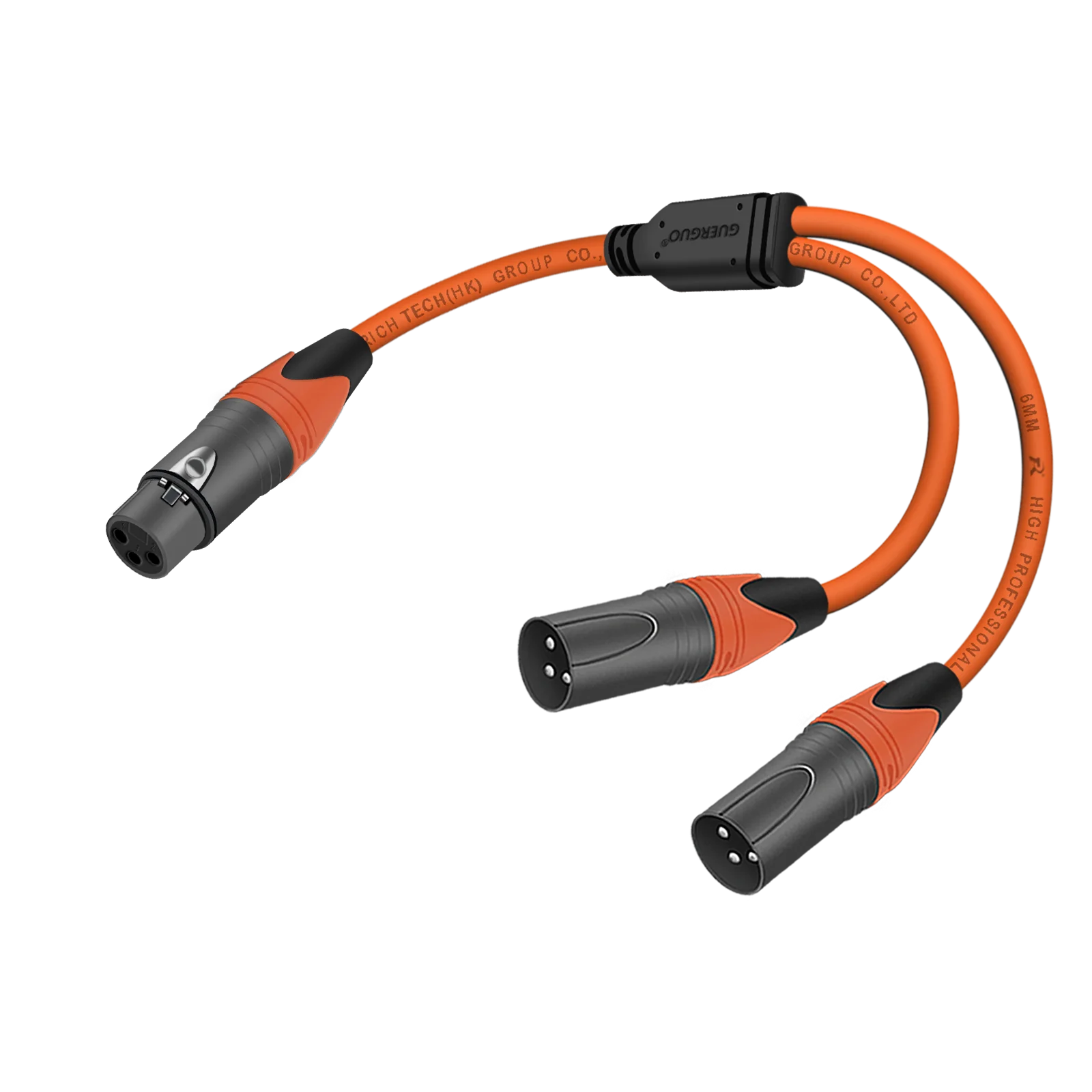3-Pin XLR-Buchse auf Dual-2-Stecker Y-Splitter Audio-Adapterkabel für Verstärker, Lautsprecher, Kopfhörer, Mixer – Detail 8
