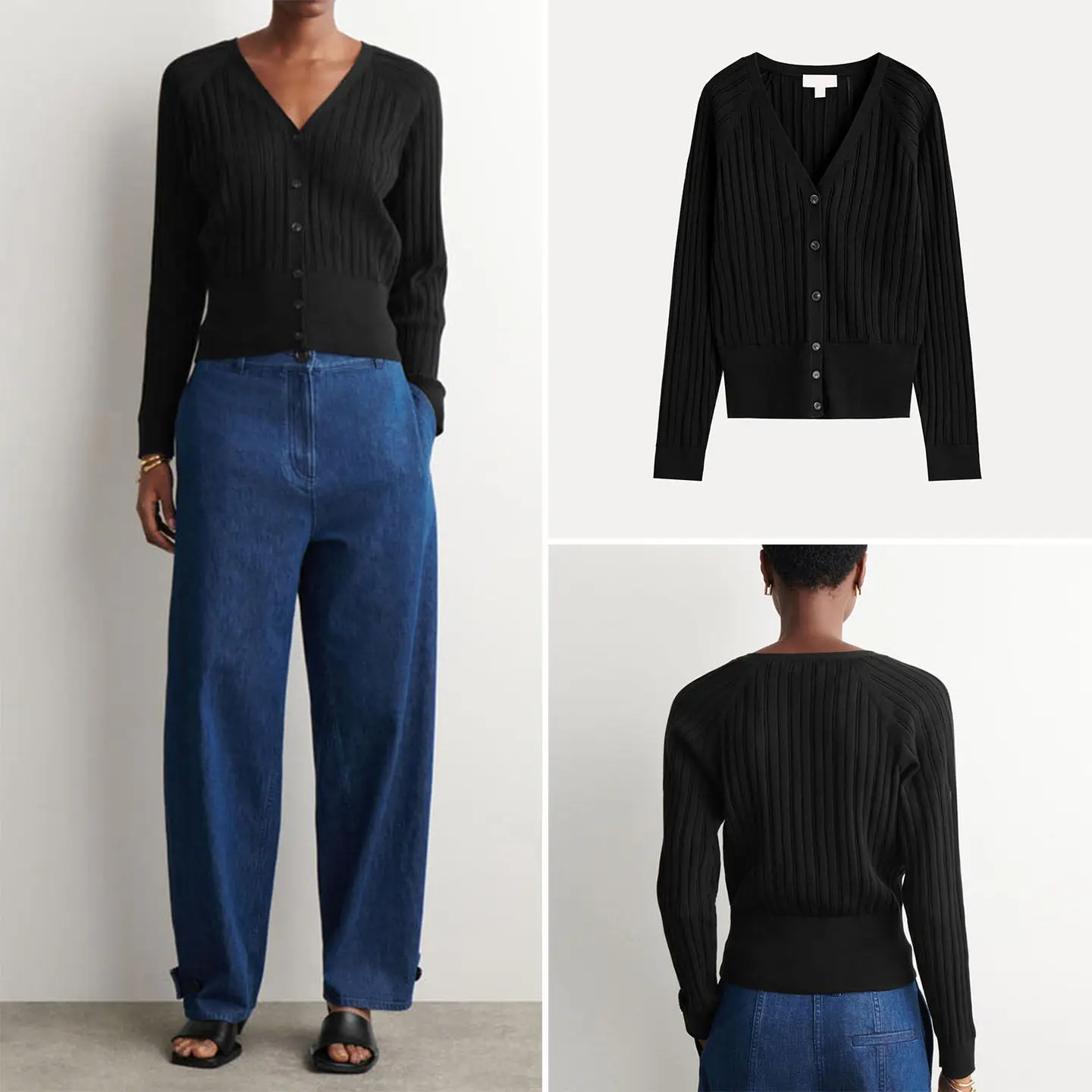 

Women's Spring 2026 Long Sleeve V-Neck Button Standard Fit Open Cardigan Casual Style Knitted Sweater Loose Type Chinese Prod...
