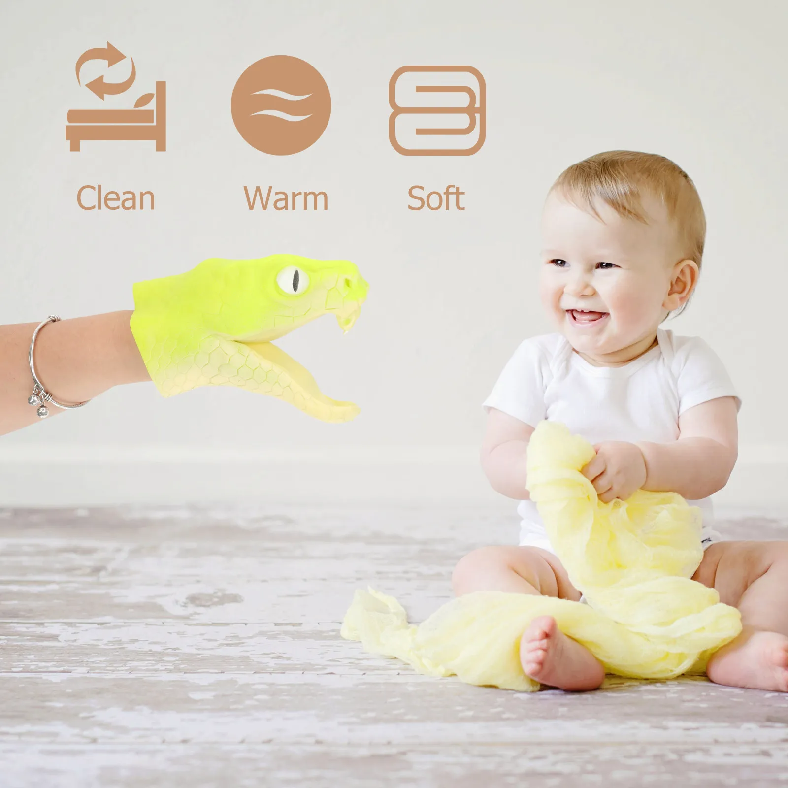 

Educational Snake Finger Puppet Creative Decorative Cartoon Storytime Fun Children Finger Puppet Dinosaur Hand Puppets