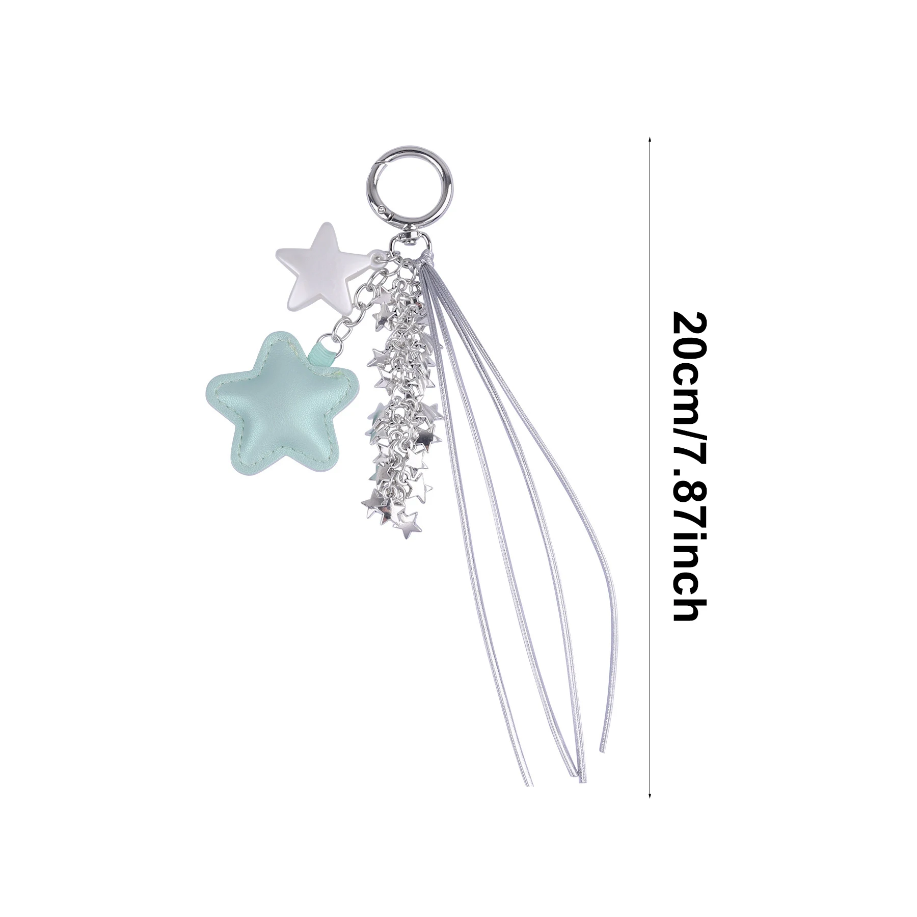 INS نمط Kawaii كوريا العصرية القلب الجلود حقيبة سلسلة مفاتيح حزمة ديكور قلادة اكسسوارات الإبداعية مفتاح سلسلة مجوهرات العصرية #6