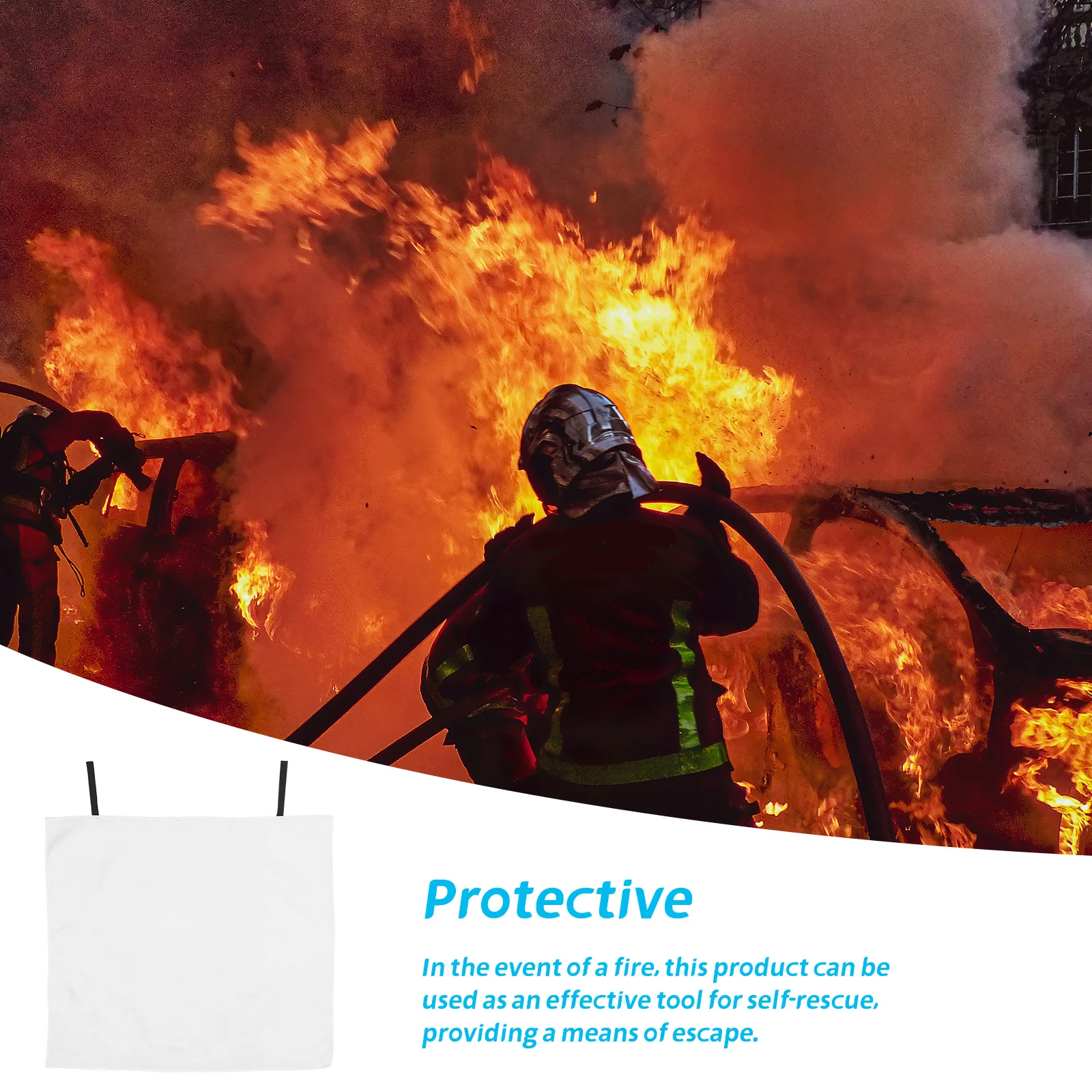 بطانية حريق للمنزل والمطبخ والتخييم في الهواء الطلق تستخدم الألياف الزجاجية حصيرة مقاومة للحريق المحمولة بطانية أمان مثبطات اللهب