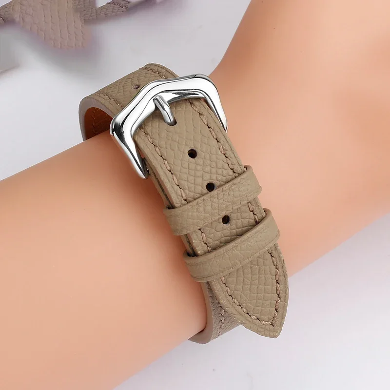 Suitable for Cartie Tank London Solo Key Dumont Watch Strap Men's Genuine Leather Women 14 16 18 20 Wrist Strap Accessories