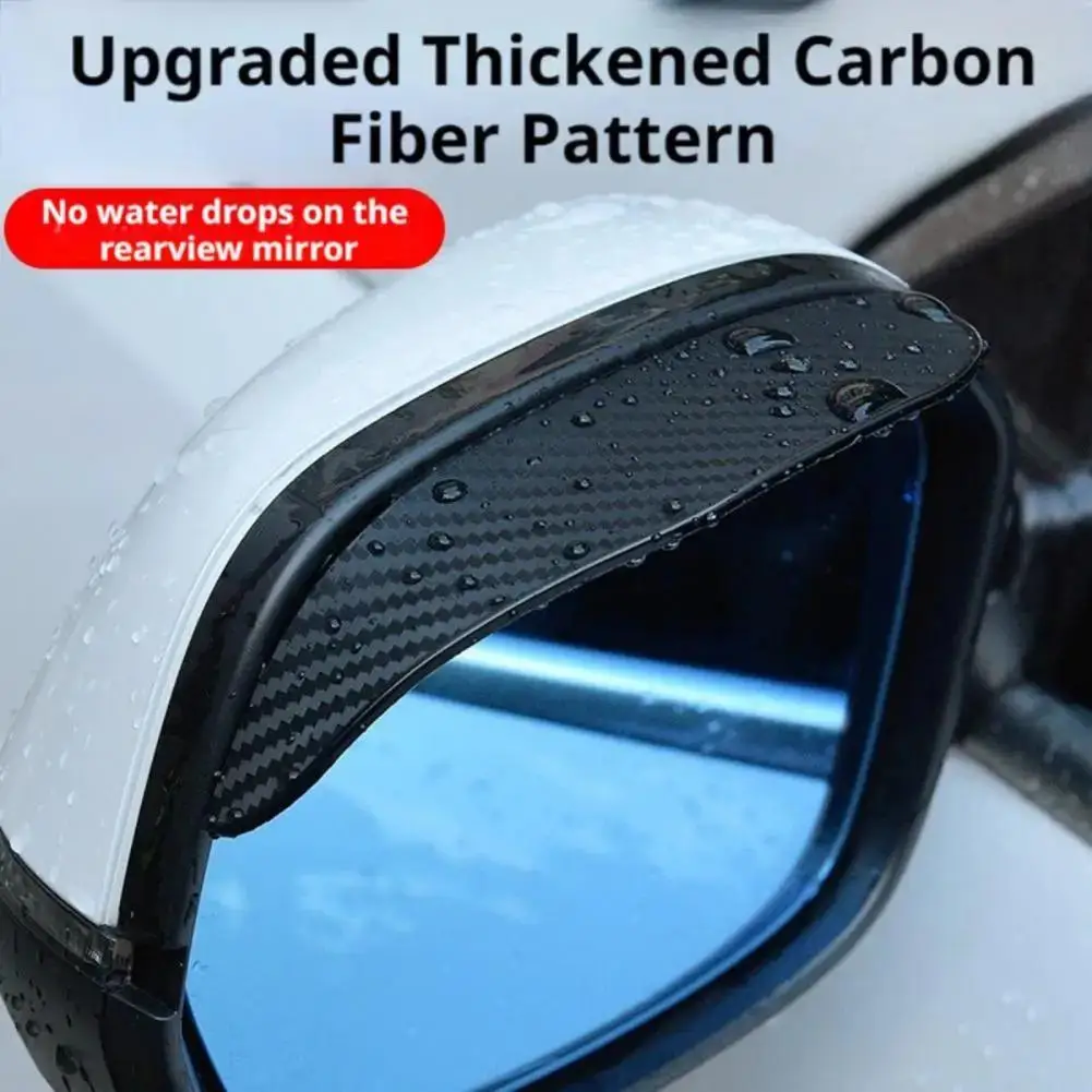 

Car Rear View Mirror Rain Visor Guard PVC Auto Mirror Rain Shield Rainproof Side Mirror Rain Eyebrow Cover for SUV Truck Car