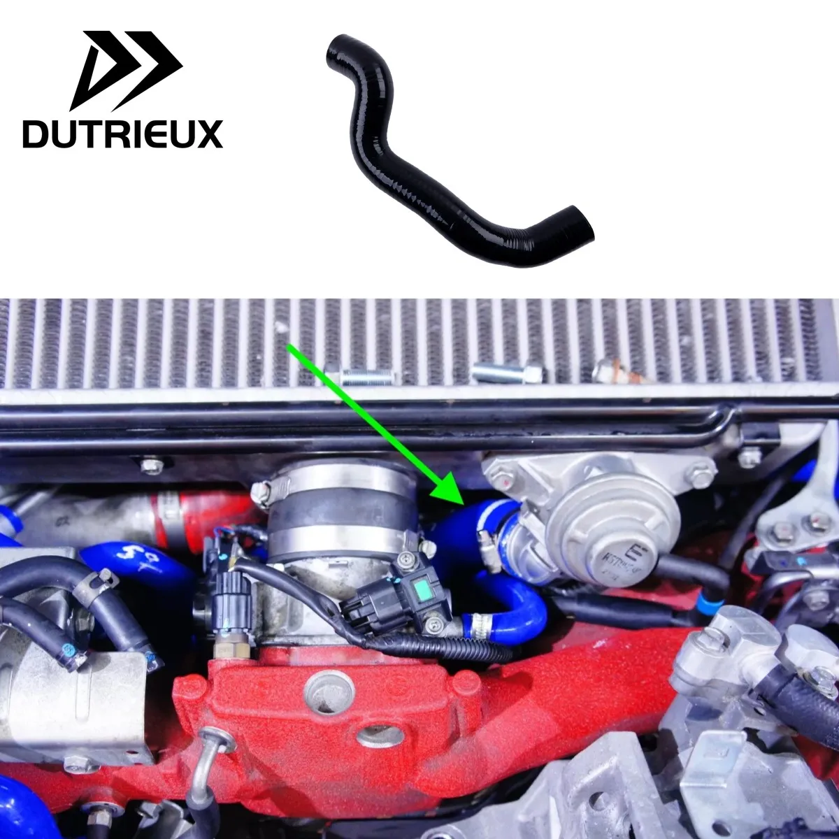 

Индукционный силиконовый шланг для трубы BOV, подходит для Subaru WRX STi 99081AA081