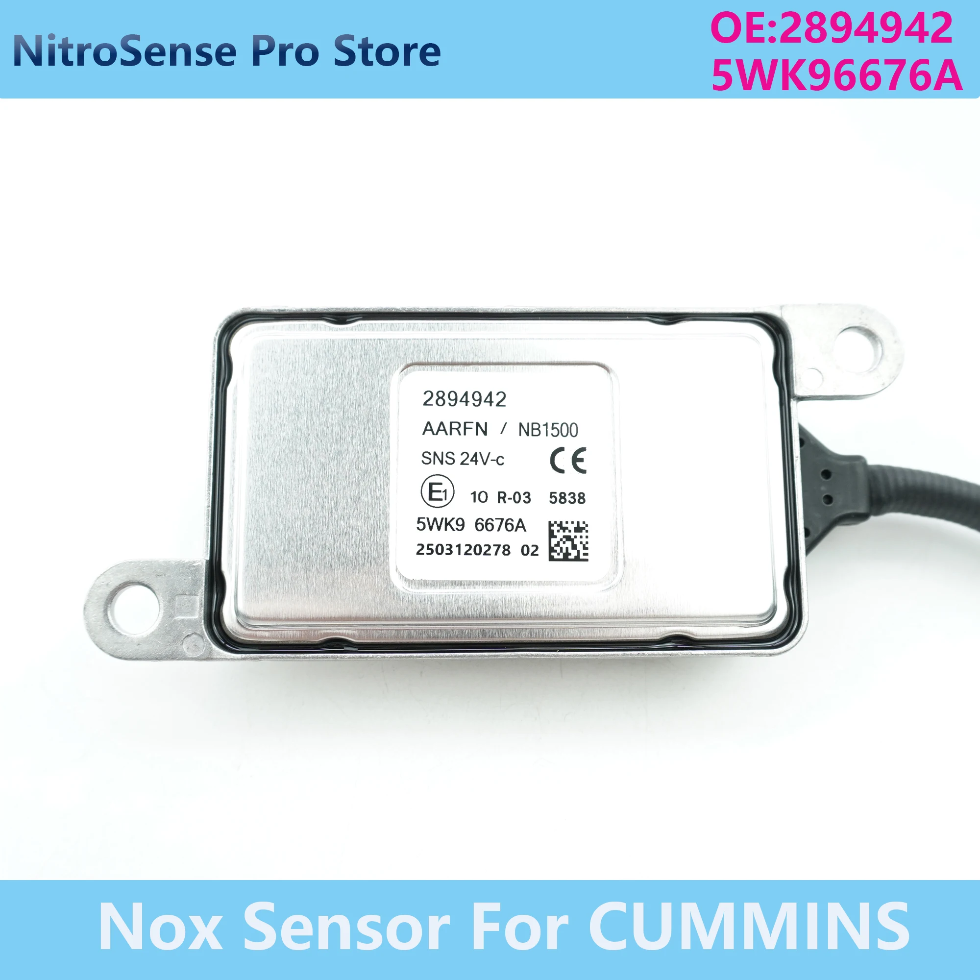 

2894942 5WK96676A NOx Sensor Manufacturer Directly Supply Nitrogen Oxide Sensor 5WK9 6676A For Cummins 24V