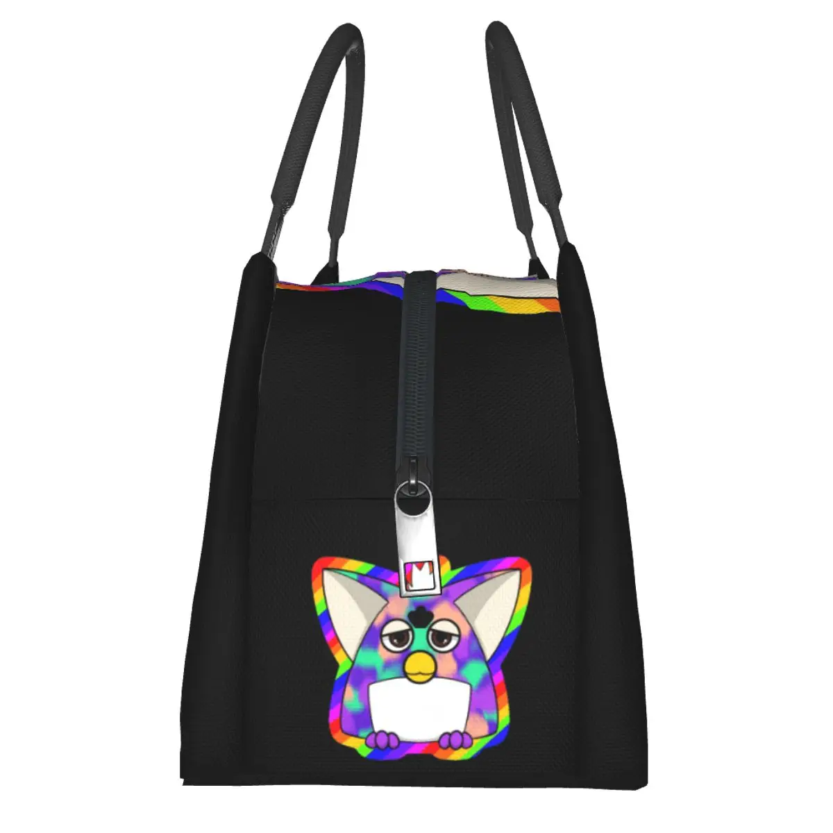 Tye Gay Dye Furby Relaxed Fit tas makan siang kotak Bento terisolasi tas makan siang portabel tas piknik tas panas pendingin untuk wanita gadis