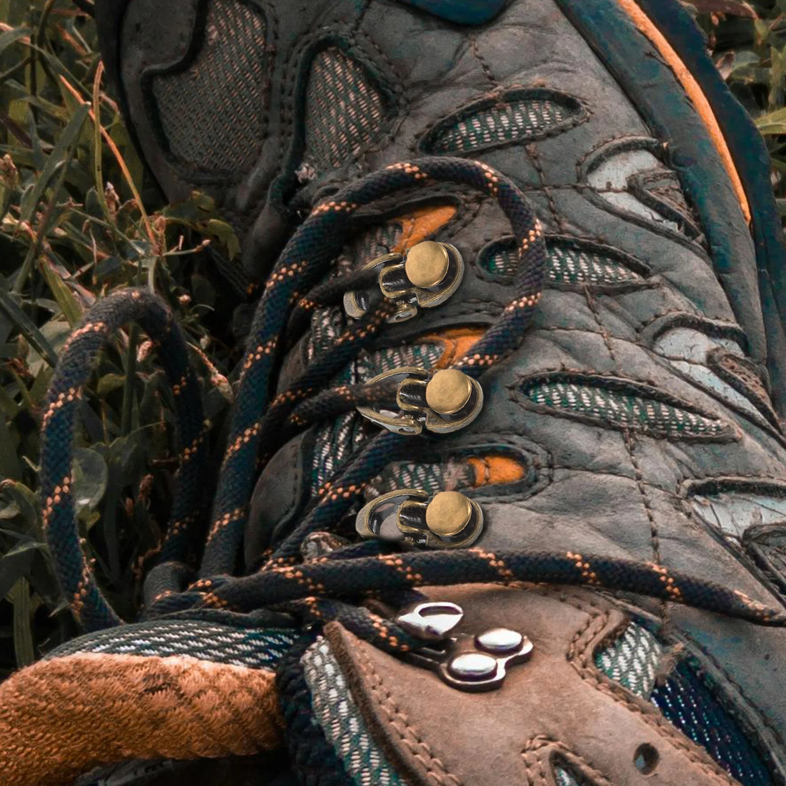 

20Pcs Alloy Boot Hooks Multi-Functional Outdoor Sports Shoe Lace Hooks Metal Buckles DIY Boot Repair Eyelets Lace Fittings