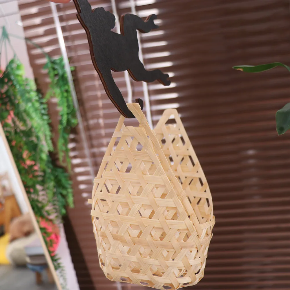 Monkey Shaped Wall Decoration Hook Wooden Creative Banana Balance Hook Storage Rack Reusable Under Cabinet Organizer Hooks