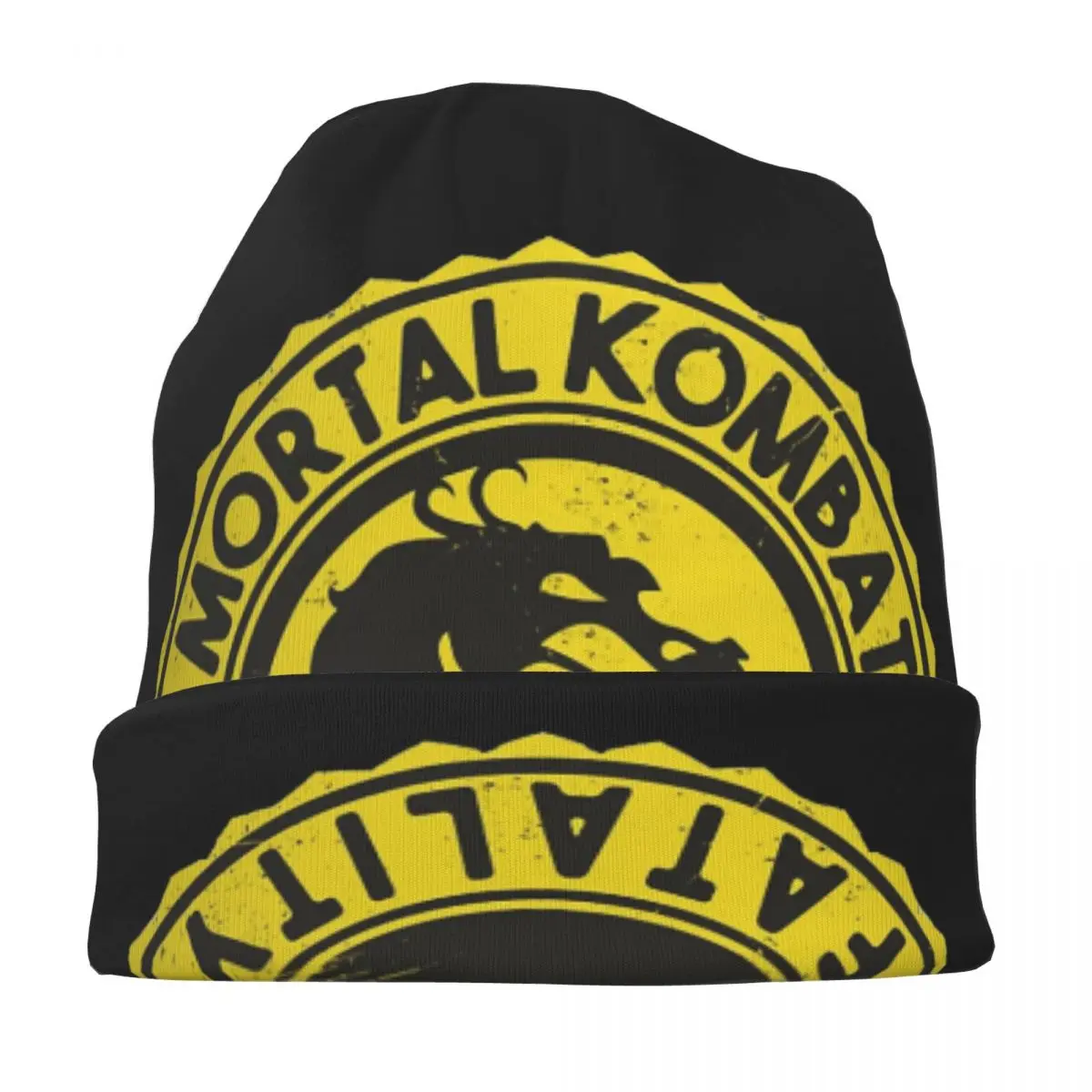 Mortal Kombat Fatality Gaming Cap Fashion Adult Street Skullies Beanies Hat Spring Warm Dual-use Bonnet