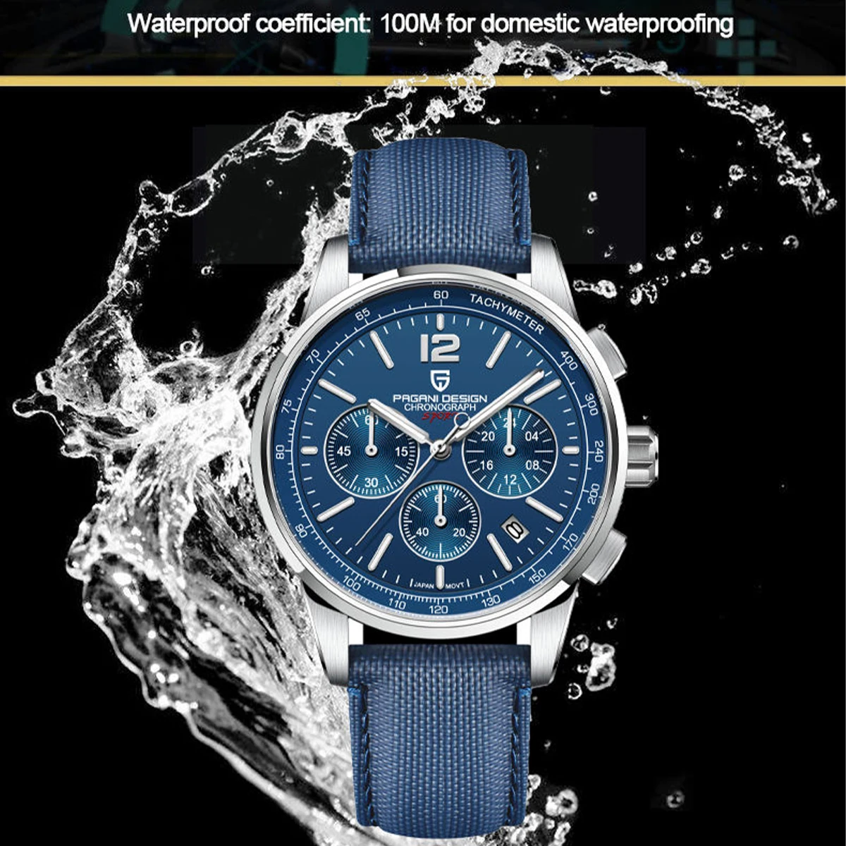 PAGANI DESIGN YS008 Business Fashion Multifunction Quartz Watches for Man Waterproof Casual Sports Men Wrist Watch reloj hombre