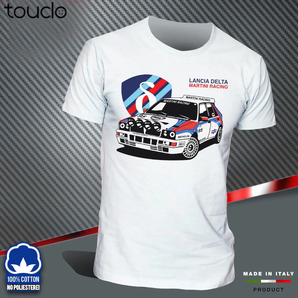 Lancia Delta Martini Evoluzione Hf Integrale Rally Legend Brand Clothes Summer Cheap Crew Neck Men\'S Top Awesome Shirts Unisex