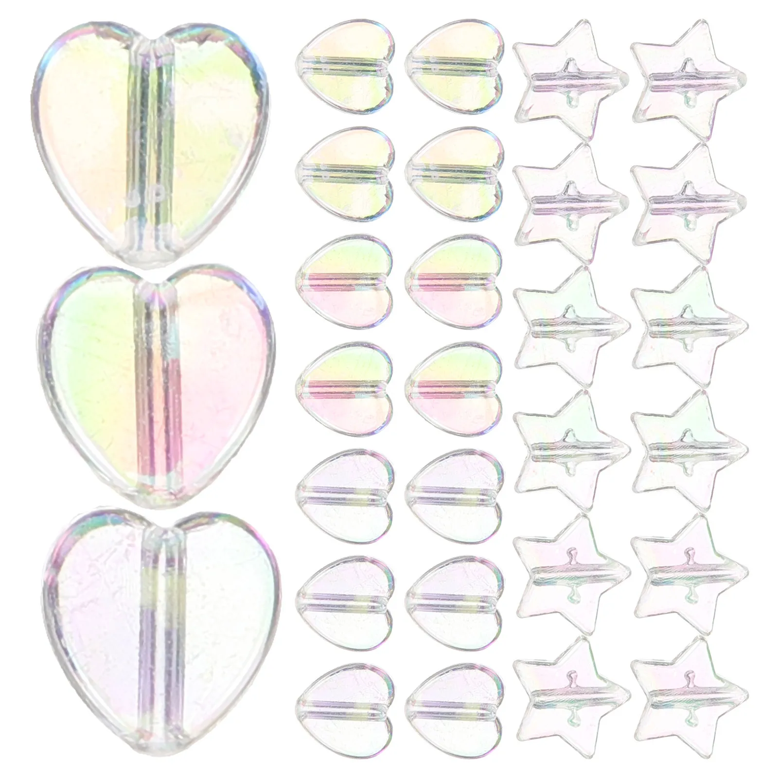 

100Pcs Acrylic Small Spacer Beads Jewelry Making DIY Supply Decorative Beads for Bracelets Necklaces Craft Accessories