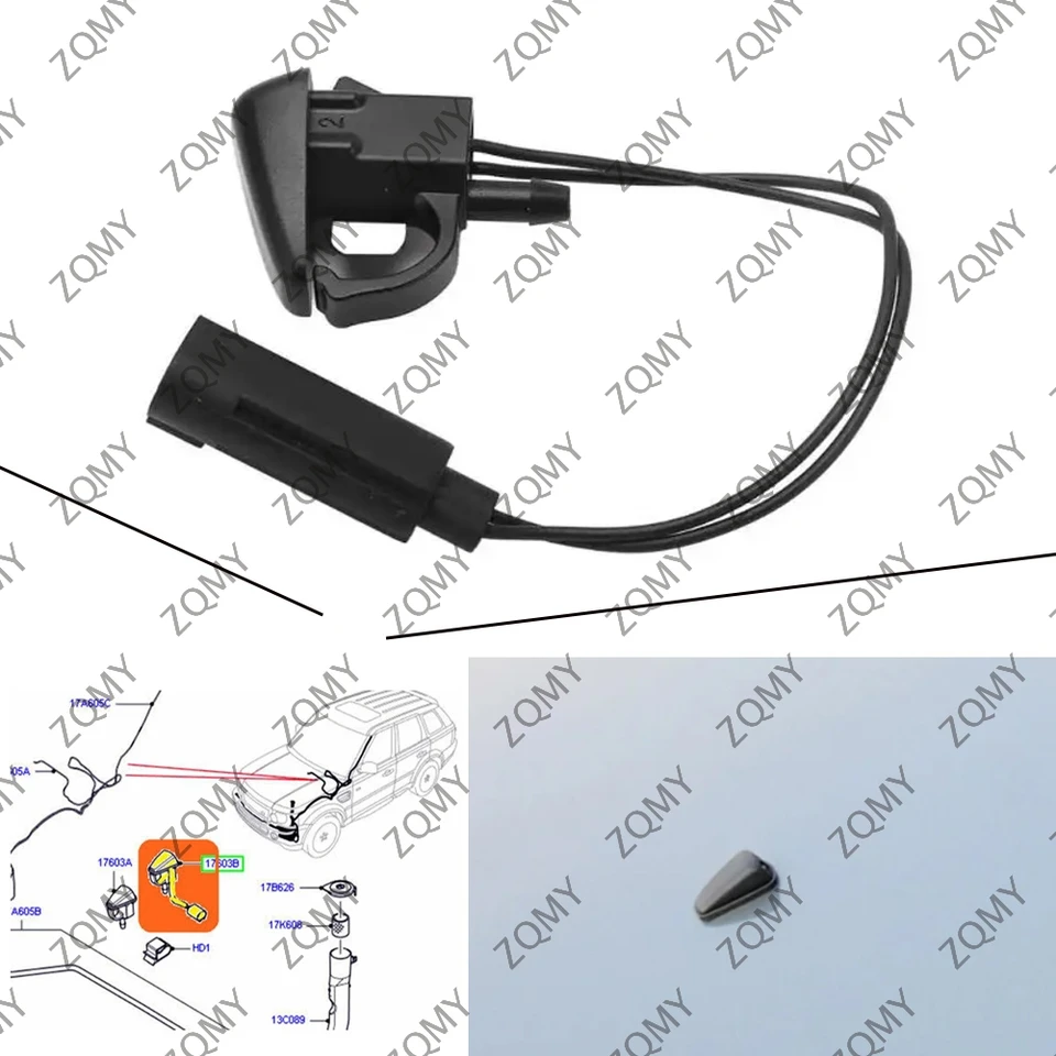 2-Pack Windshield Washer Nozzle Sprayer For Land Rover Discovery 1999-2004 – Soillar DNJ500090