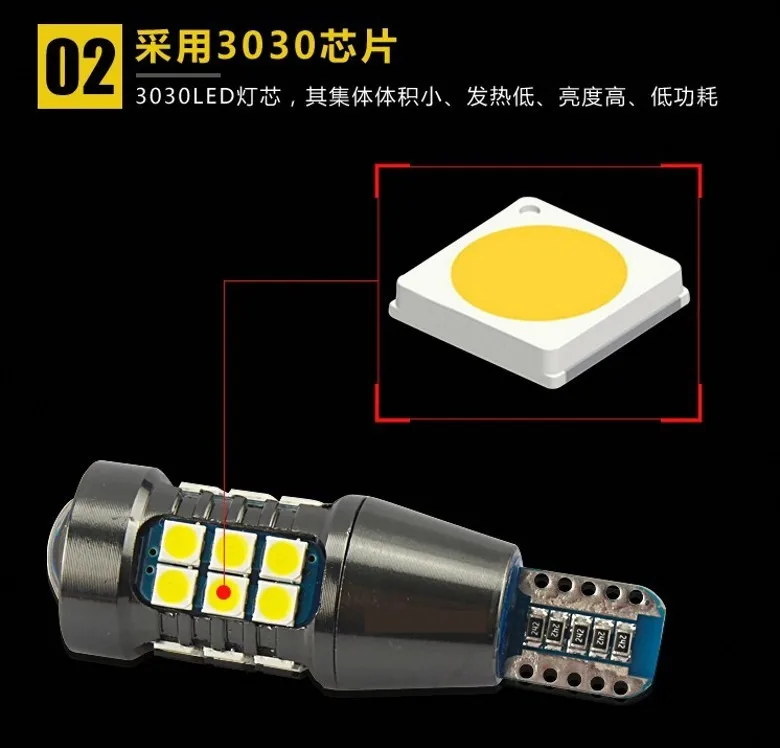 سيارة عكس ضوء LED ل هافال H6 2011-2019 تراجع مساعدة ضوء المصباح تجديد T15 12 واط 6000 كيلو 2 قطعة